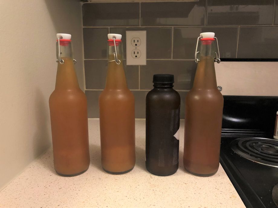 Mango bottles, chilled. Mango bottles, chilled.