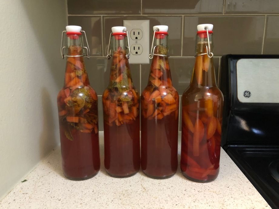 Strawberry+mint, and a plum. Strawberry+mint, and a plum.