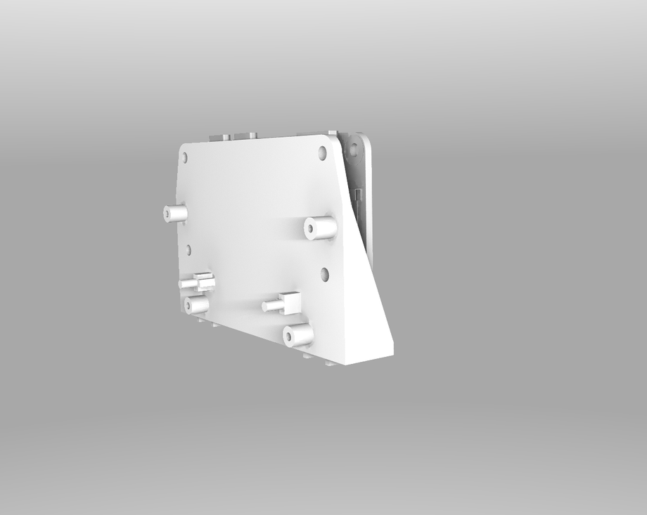 A render of my backplate with a Raspberry Pi Zero sitting in it. A render of my backplate with a Raspberry Pi Zero sitting in it.